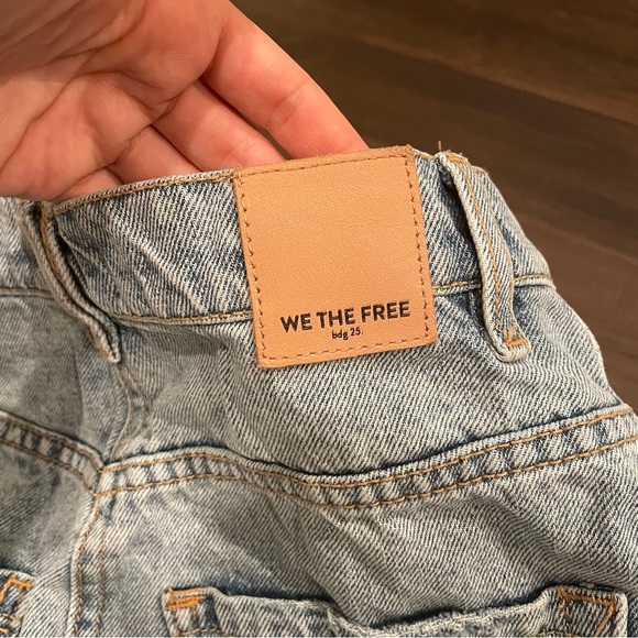 Free People Brea Cutoff Skirt in Mile High Blue Size 26 - Picture 8 of 9